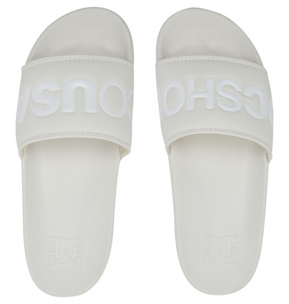 фото Женские сланцы dc slides off white dc shoes