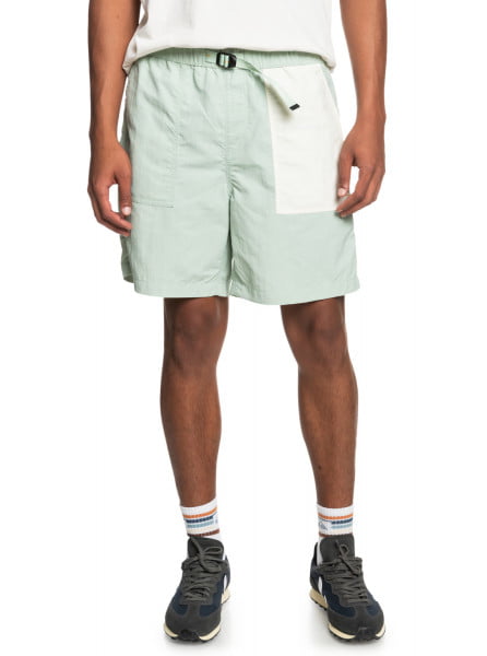 фото Шорты quiksilver run ashore frosty green