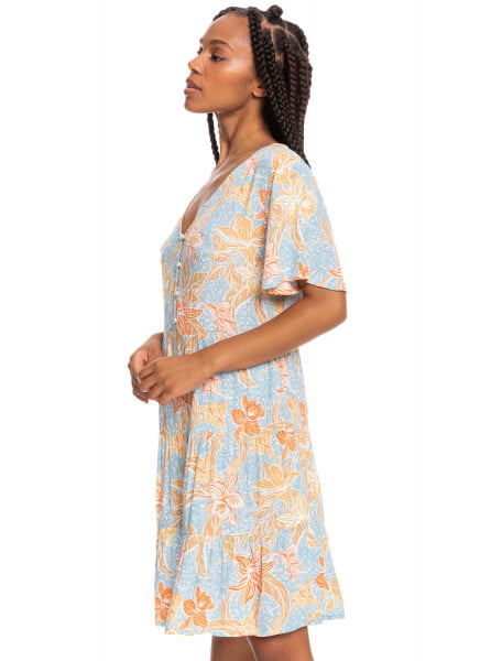 Платье с длинным рукавом Sunny Summer Roxy ERJWD03631, размер L, цвет cool blue island tim - фото 2
