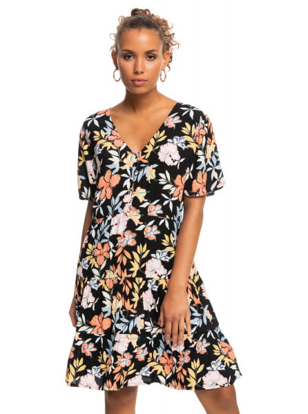 Платье с длинным рукавом Sunny Summer Roxy ERJWD03631, размер L, цвет anthracite island vi
