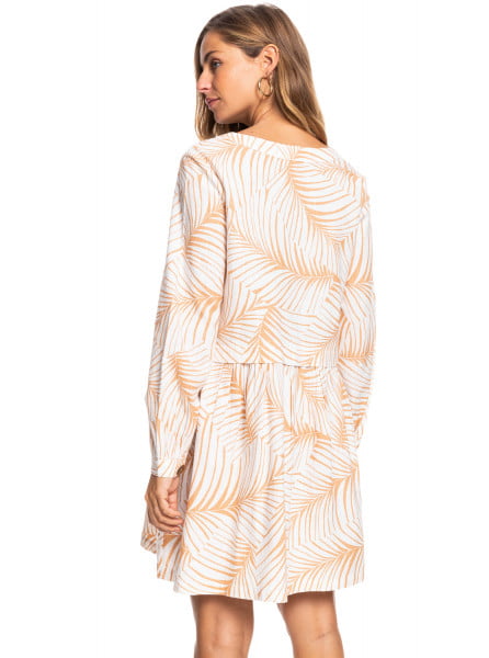 Женское платье с длинным рукавом Wishing Girl Roxy ERJWD03628, размер L, цвет toast palm tree drea - фото 5