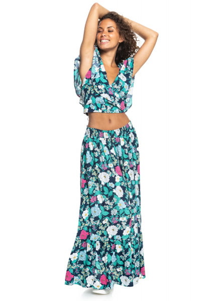 Длинная юбка Far From Now Roxy ERJWK03122, размер L, цвет mood indigo blossom - фото 3