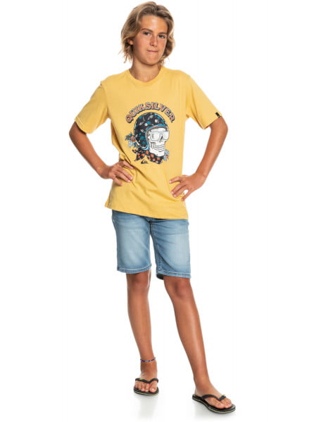 Детская футболка Skull Trooper 8-16 QUIKSILVER EQBZT04419, размер L/14, цвет rattan - фото 4