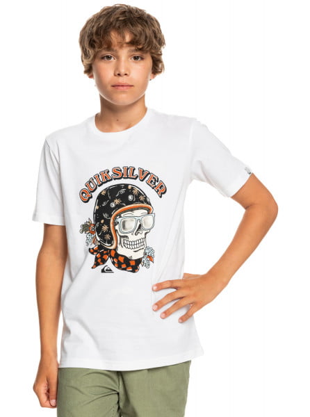 Детская футболка Skull Trooper 8-16 QUIKSILVER EQBZT04419, размер L/14, цвет белый - фото 1