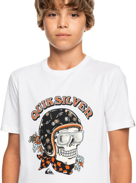Детская футболка Skull Trooper 8-16 QUIKSILVER EQBZT04419, размер L/14, цвет белый - фото 3
