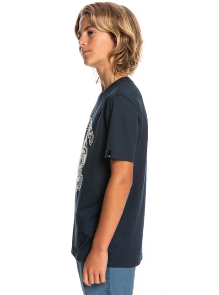 Детская футболка Skull Trooper 8-16 QUIKSILVER EQBZT04419, размер L/14, цвет navy blazer - фото 2