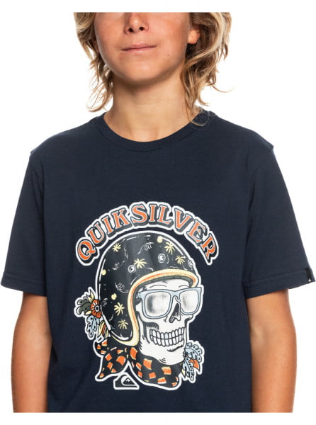 Детская футболка Skull Trooper 8-16 QUIKSILVER EQBZT04419, размер L/14, цвет navy blazer - фото 3