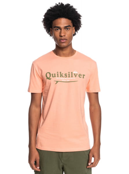 Мужская футболка Silver Lining QUIKSILVER EQYZT06711, размер L, цвет peach pink - фото 1