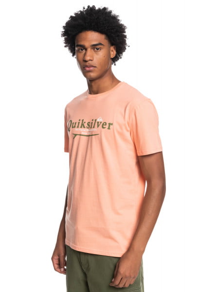 Мужская футболка Silver Lining QUIKSILVER EQYZT06711, размер L, цвет peach pink - фото 2