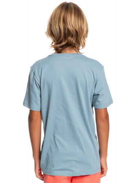Детская футболка Comp Logo QUIKSILVER EQBZT04369, размер L/14, цвет faded denim - фото 4