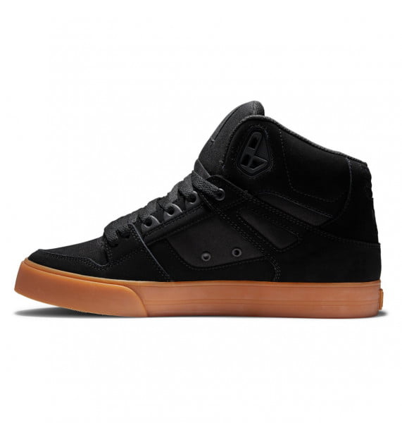 фото Высокие кожаные кеды pure high-top dc shoes