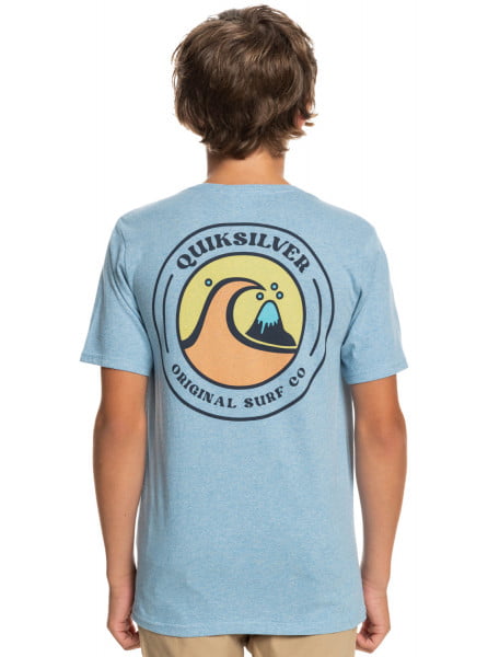 Детская футболка Closed Bubble 8-16 QUIKSILVER EQBZT04440, размер XL/16, цвет faded denim heather - фото 4