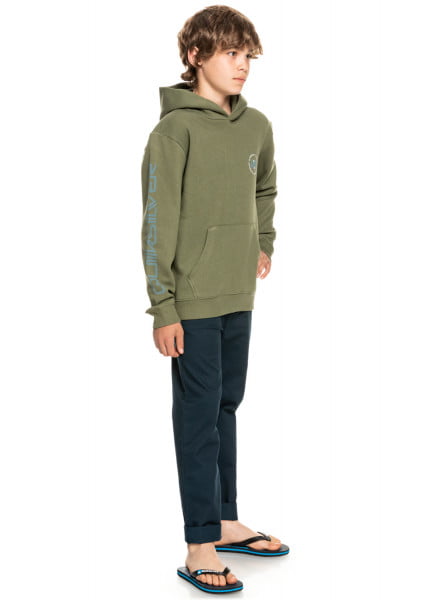 Детское худи Return To The Sea QUIKSILVER EQBFT03724, размер M/12, цвет four leaf clover - фото 3