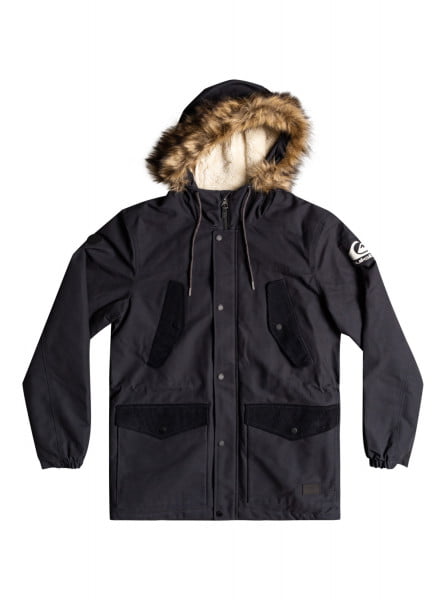 

Куртка QUIKSILVER Long Trip Anthracite - Solid, Черный, EQYJK03904