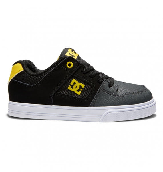 Детские Кеды кроссовки Pure Elastic DC Shoes ADBS300256, размер 31, цвет grey/yellow - фото 1