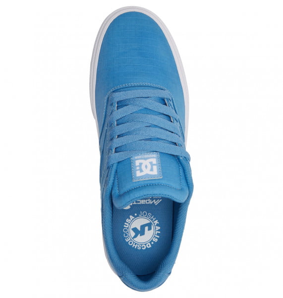 фото Кожаные кеды кроссовки kalis vulc light blue dc shoes