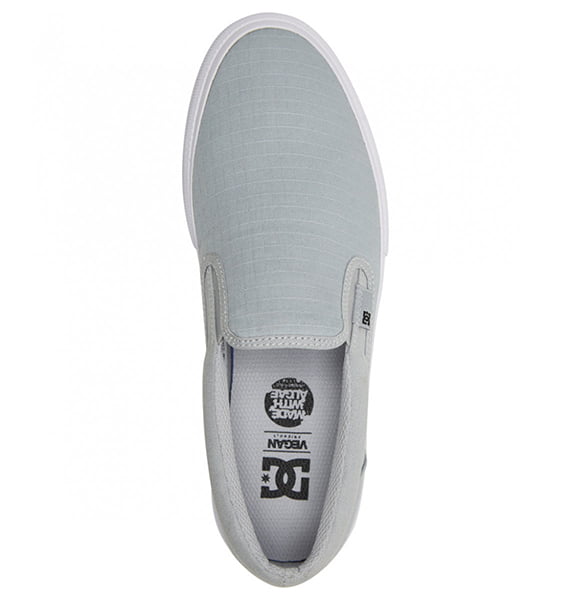 Слипоны Manual DC Shoes ADYS300676, размер 10.5D, цвет светло-серый - фото 4