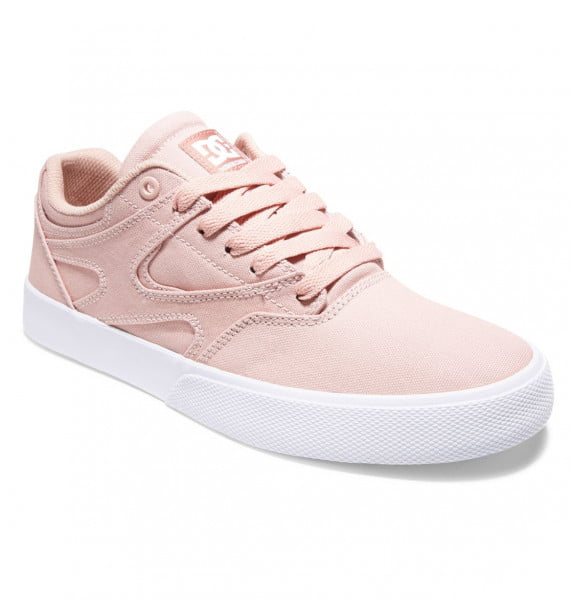 фото Кожаные кеды кроссовки kalis vulc pink/white dc shoes