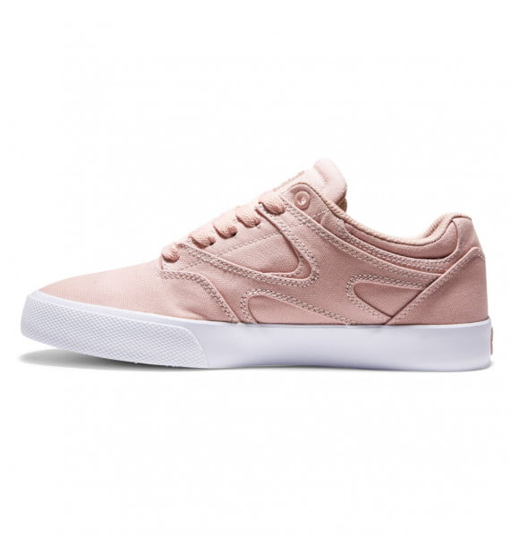 фото Кожаные кеды кроссовки kalis vulc pink/white dc shoes