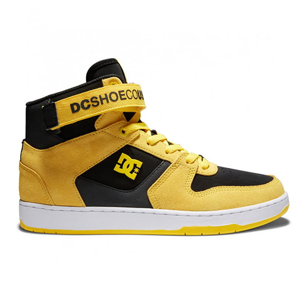 фото Мужские высокие кожаные кеды dc shoes pensford hi