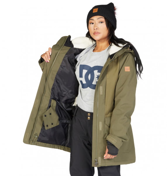 Куртка Сноубордическая Panoramic Parka DC Shoes ADJTJ03027, размер L, цвет ivy green - solid - фото 5