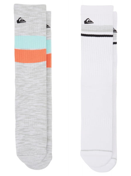 Высокие носки 2 Pack Jacquard (2 пары) QUIKSILVER AQYAA03298, размер 1SZ, цвет wbb0 - фото 4