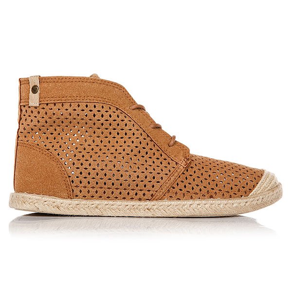 фото Кеды кроссовки высокие женские roxy flamenco mid ii tan