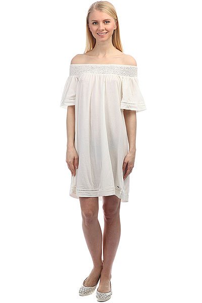 Платье-футболка Moonlight Shadows Roxy ERJKD03095, размер XS, цвет бежевый - фото 1