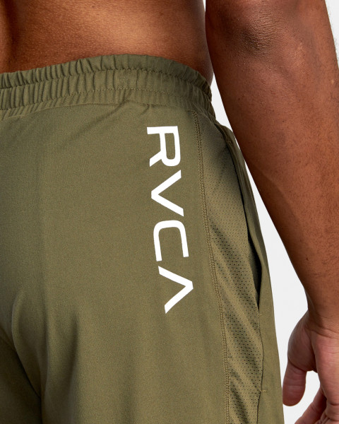 ШОРТЫ SPORT VENT SHORT RVCA D4WKMC-RVS2, размер S, цвет оливковый - фото 4