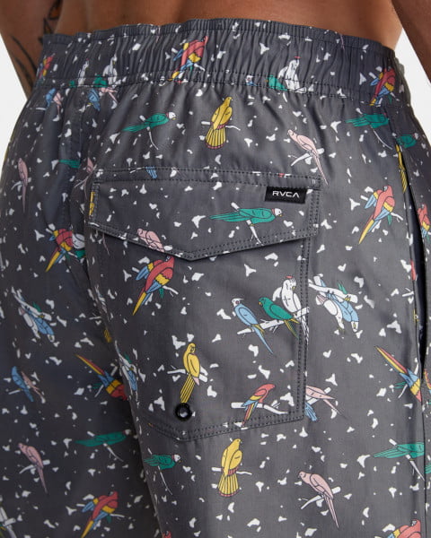 Мужские эластичные шорты Luke P x Kristen Lw RVCA C1VORB-RVP2, размер L, цвет черный - фото 5