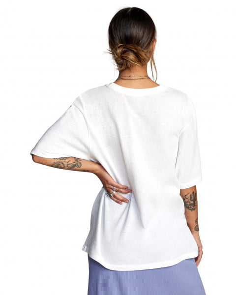 Женская футболка Rowe Wineries RVCA C3SSRX-RVP2, размер L, цвет vintage white - фото 3