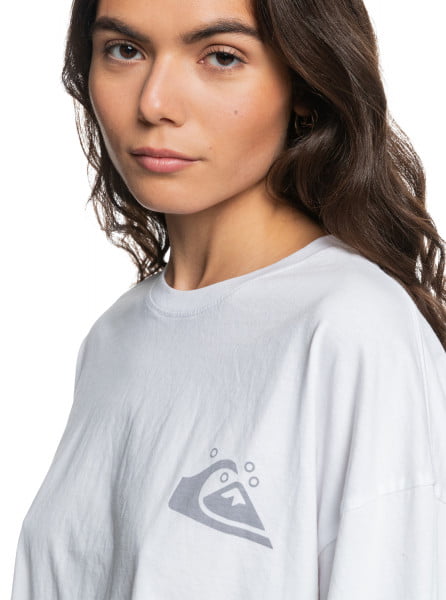 фото Оверсайз лонгслив из органического хлопка quiksilver womens oversized crop