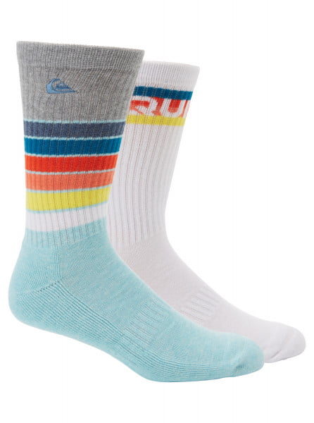 Высокие носки Swell (2 пары) QUIKSILVER AQYAA03304, размер 1SZ, цвет светло-голубой