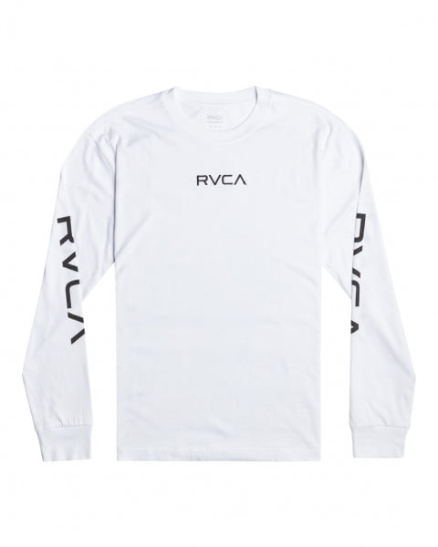 фото Футболка (фуфайка) big rvca sleeve tees wht