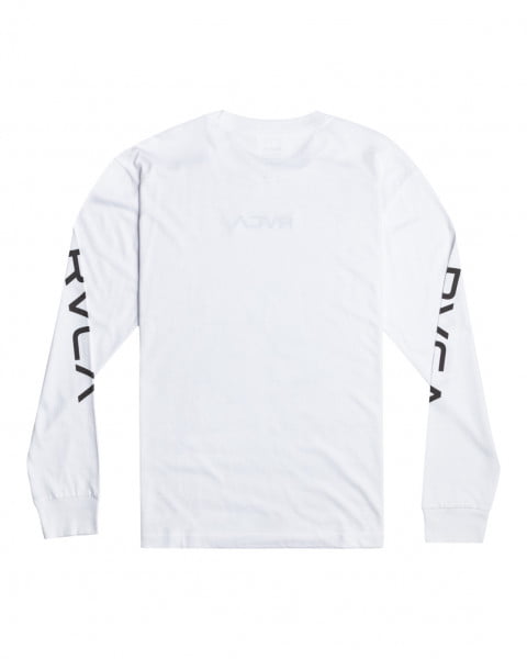 фото Футболка (фуфайка) big rvca sleeve tees wht