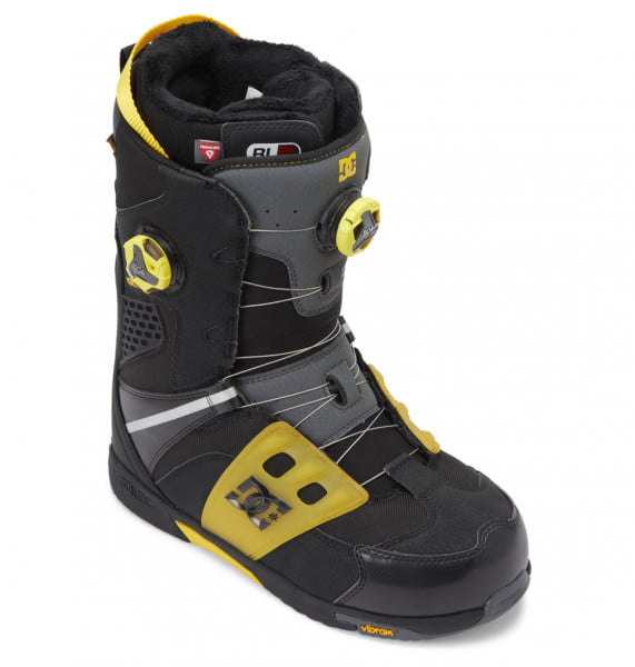 Мужские сноубордические ботинки DC SHOES PHANTOM  BOAX DC Shoes ADYO100077, размер 10.5D, цвет black/yellow - фото 2