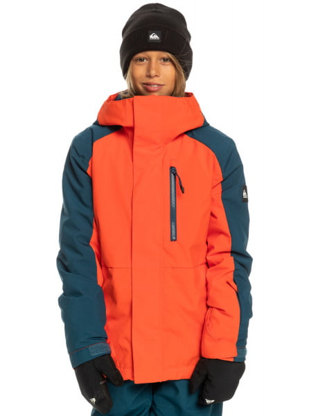 Сноубордическая куртка QUIKSILVER MISSION BLOCK QUIKSILVER EQBTJ03180, размер 6/7, цвет grenadine