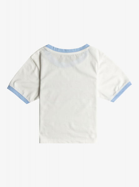 Короткая детская футболка Your Dance (4-16 лет) Roxy ERGZT04036, размер 10/M, цвет snow white - фото 2