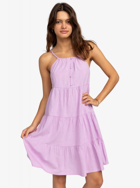 Женское миниплатье Cool Again Roxy ERJWD03784, размер L, цвет фиолетовый