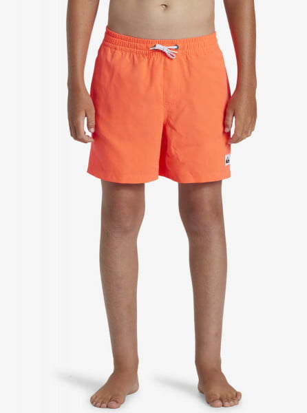 Детские купальные шорты Everyday Solid Volley (8-16 лет) QUIKSILVER AQBJV03054, размер L/14, цвет fiery coral - фото 3