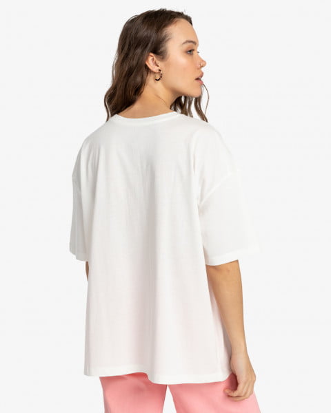 Женская футболка In Love With The Sun Billabong EBJZT00234, размер L/12, цвет белый - фото 3