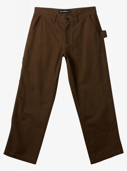 Мужские парусиновые штаны Carpenter QUIKSILVER AQYNP03027, размер 32, цвет темно-коричневый