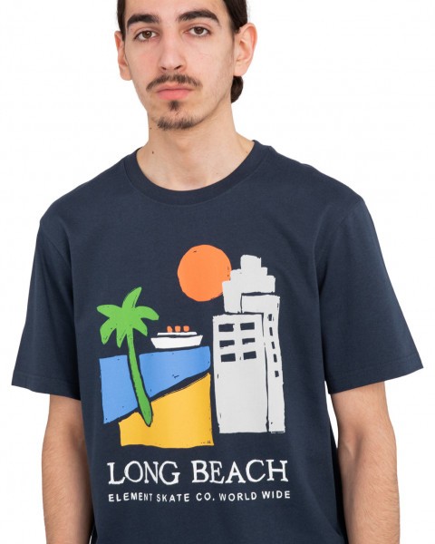 фото Мужская футболка long beach worldwide element