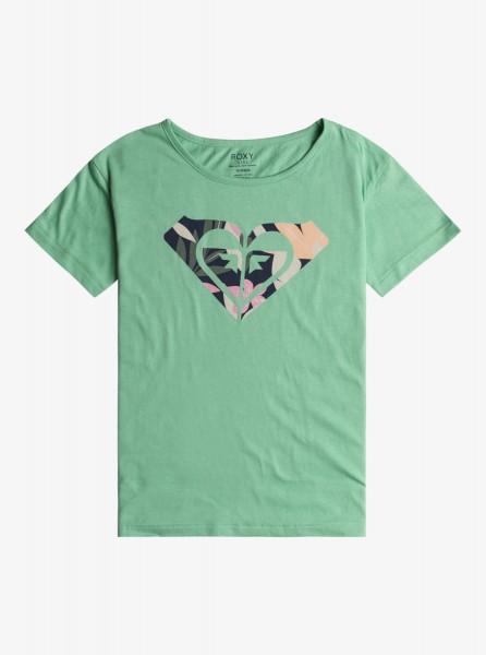 Свободная детская футболка Day And Night (4-16 лет) Roxy ERGZT04039, размер 10/M, цвет zephyr green