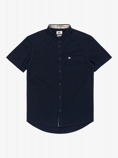 Мужская рубашка с коротким рукавом Time Box QUIKSILVER EQYWT04558, размер L, цвет navy blazer