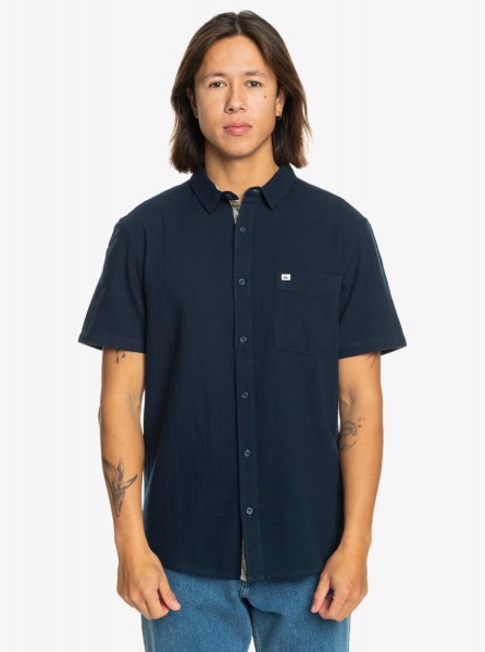 Мужская рубашка с коротким рукавом Time Box QUIKSILVER EQYWT04558, размер L, цвет navy blazer - фото 3