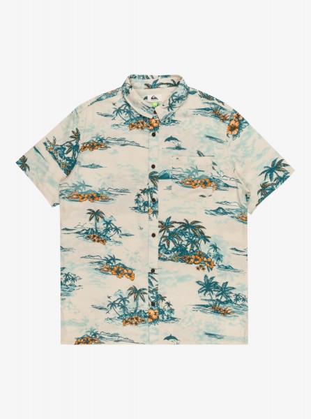 Мужская рубашка с коротким рукавом Longmanhill QUIKSILVER EQYWT04575, размер L, цвет абрикосовый