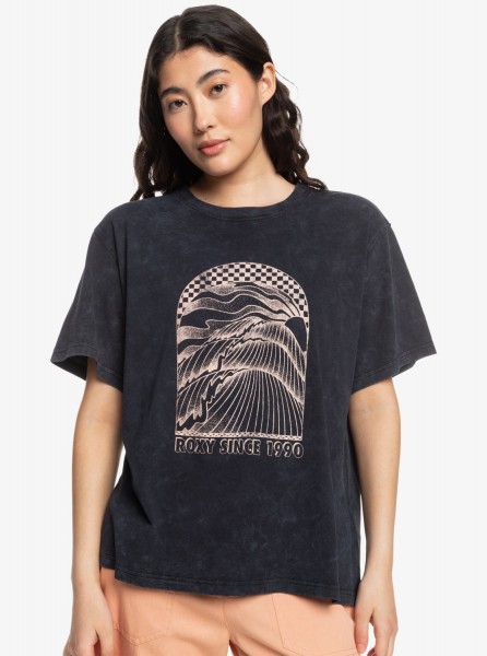 фото Женская футболка «оверсайз» moonlight sunset roxy