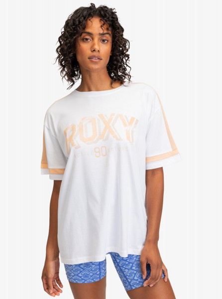 Женская футболка Essential Energy Roxy ERJKT04120, размер L, цвет bright white - фото 1