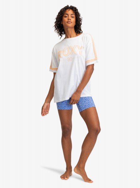 Женская футболка Essential Energy Roxy ERJKT04120, размер L, цвет bright white - фото 4